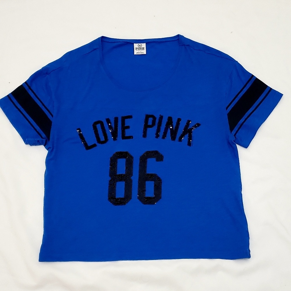 Victoria's Secret Pink Football Tee